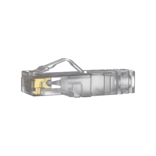 Plug RJ45 Cat6A, Para Cable UTP de Calibre 23-24 AWG, Chapado en Oro de 50 Micras, Paquete de 100 Piezas