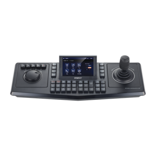 Controlador de domos PTZ y Camaras IP Wisenet, con pantalla LCD touch screen de 5