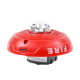 Bocina con Lámpara Estroboscópica, Montaje en Techo, Color Rojo, Nuevo Diseño Moderno y Elegante y Menor Consumo de Corriente
