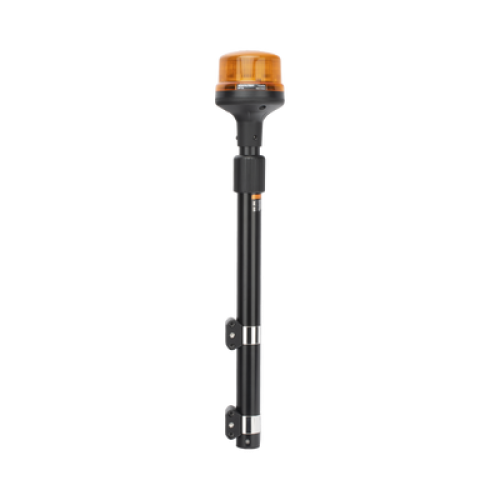 Luz Telescópica para Motocicletas, 8 LED, Ambar, SAE Clase I