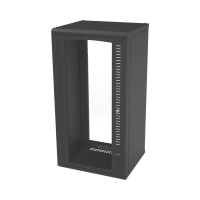 Gabinete para Montaje en Pared, Puerta de Cristal Templado, Cuerpo Fijo con Rack 19