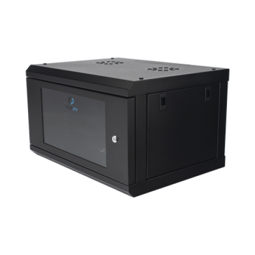 Gabinete de Pared con Puerta de Cristal Templado, 635mm de Profundidad, 4U Rack de 19'', Acero Reforzado