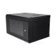 Gabinete de Pared con Puerta de Cristal Templado, 635mm de Profundidad, 4U Rack de 19'', Acero Reforzado