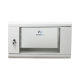 Gabinete de Pared de 6U con Puerta de Cristal Templado, 455 mm de Profundidad Total, Rack de 19'', Acero Reforzado Color Gris Mate