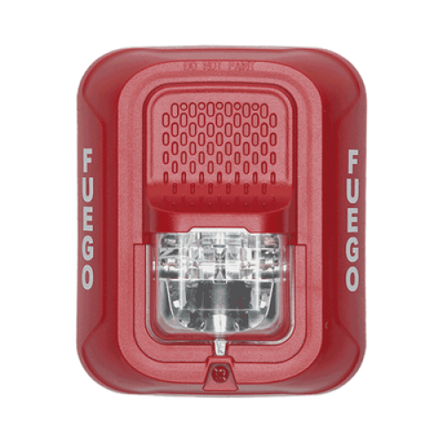 Lámpara Estroboscópica para Montaje en Pared, Color Rojo, Nivel de Candelas Seleccionable, Nuevo Diseño Moderno y Elegante y Menor Consumo de Corriente