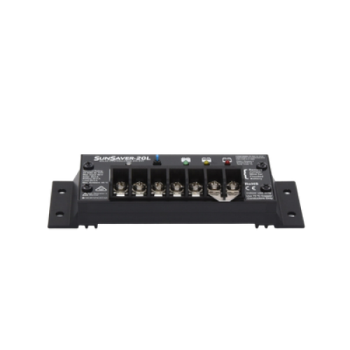 Controlador de Carga Solar SunSaver PWM 20 A / 24 VCC / Encapsulado Epóxico / Clase 1 Div 2 / Compensación de Temperatura