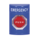 Botón de Emergencia, Texto en Español, Policarbonato Súper Resistente, Momentaneo