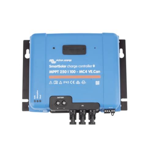 SmartSolar MPPT 250/100-MC4. Controlador Solar MPPT 100A, Voltaje: 48 Vcc. Para uso con Inv. Cargadores Victron
