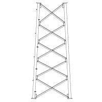 Sección 6 Base para Torre Autosoportada línea SSV (Código de Fábrica: 6N62) Sección 6 Base para Torre Autosoportada línea SSV (Código de Fábrica: 6N62)