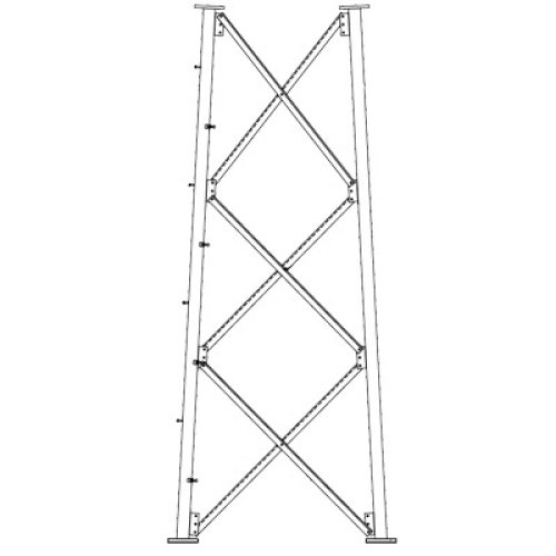 Sección 9 Intermedia para Torre Autosoportada línea SSV (Código de Fábrica: 9NH) Sección 9 Intermedia para Torre Autosoportada línea SSV (Código de Fábrica: 9NH)