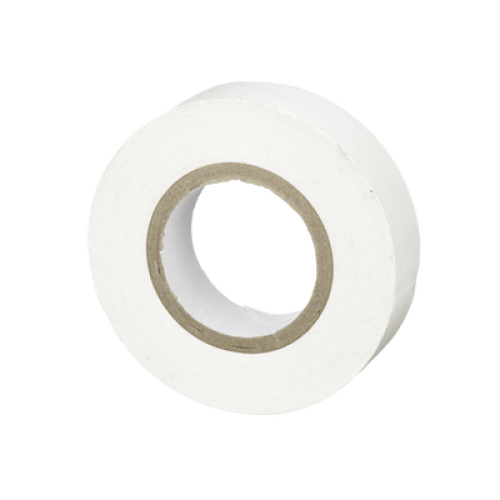 Cinta Eléctrica STRONGHOLD para Aislar, de PVC, Uso General Reparación y Mantenimiento, Grosor de 0.18mm (7 mil), Ancho de 19mm, y 20.12m de Largo, Color Blanco