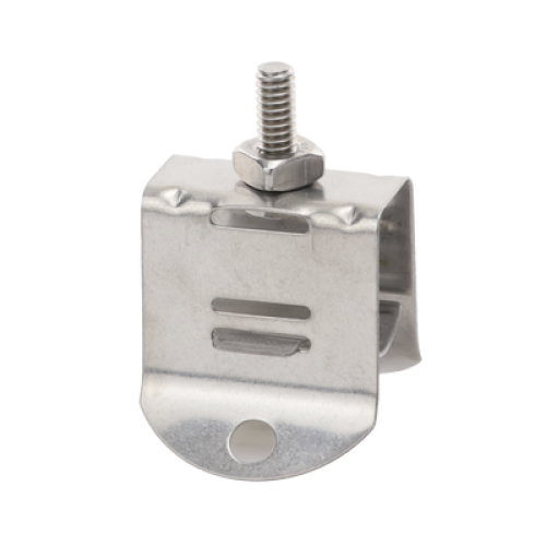 Sujetador de Doble Click para Cable Coaxial de 1/2 Pulgada Paquete de 10 Piezas