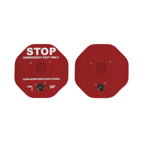 Alarma de puerta multifunción Exit Stopper® para una puerta con bocina remota 