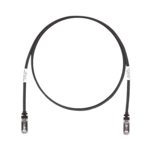 Patch Cord Cat6A, Blindado S/FTP, CM/LS0H, 2.13 Metros (7 Pies), Color Negro