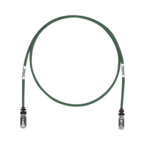 Patch Cord Cat6A, Blindado S/FTP, CM/LS0H, 2.13 Metros (7 Pies), Color Verde