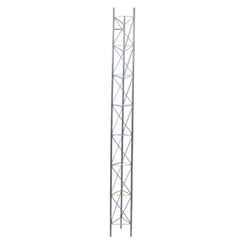 Tramo de Torre Arriostrada de 3m x 45cm, Galvanizado por Inmersión, Hasta 60 m de Elevación. Zonas Húmedas.