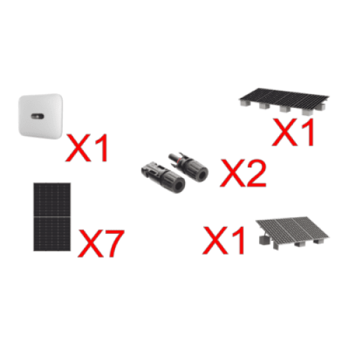 Kit Solar Interconexion  / 4 kW  220Vca / Inversor HUAWEI/ Montaje Incluido  