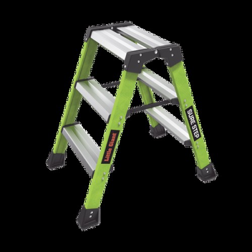 Escalera Plegable 2 Peldaños de Fibra de Vidrio / Tamaño 66 cm ( 2' 2