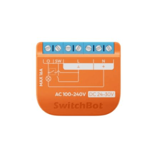 Switch Relevador Inteligente conectividad inalambrica Wifi y BLE / Medición de Consumo / Control de Encendido Apagado / Compatible con asistentes de voz / Dimensiones 42x36x16 mm