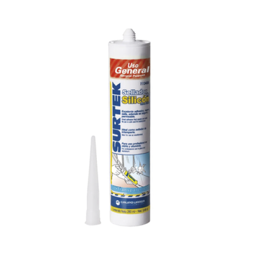 Silicón Sellador Transparente de Uso General (280 ml). Silicón Sellador Transparente de Uso General (280 ml).