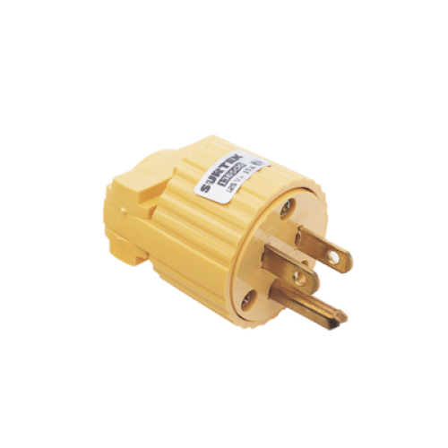 Clavija con Abrazadera Plástica Aterrizada / 127 V CA 15 A Max. / Fabricada en Plastico ABS. Clavija con Abrazadera Plástica Aterrizada / 127 V CA 15 A Max. / Fabricada en Plastico ABS.