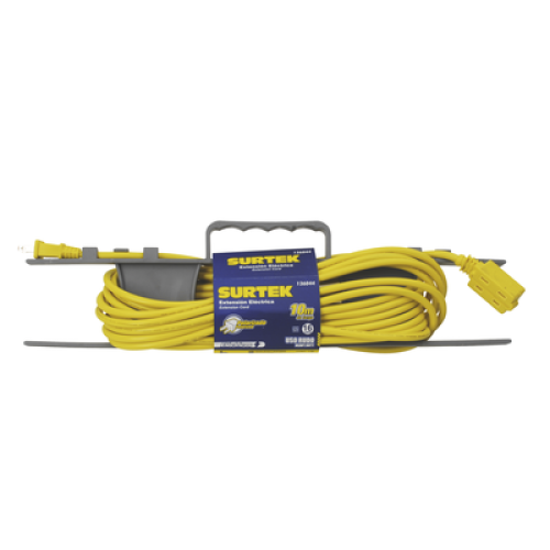 Extensión eléctrica de Uso Rudo 4 metros / 127 V CA 10 A Máximo / Color Amarillo. Extensión eléctrica de Uso Rudo 4 metros / 127 V CA 10 A Máximo / Color Amarillo.