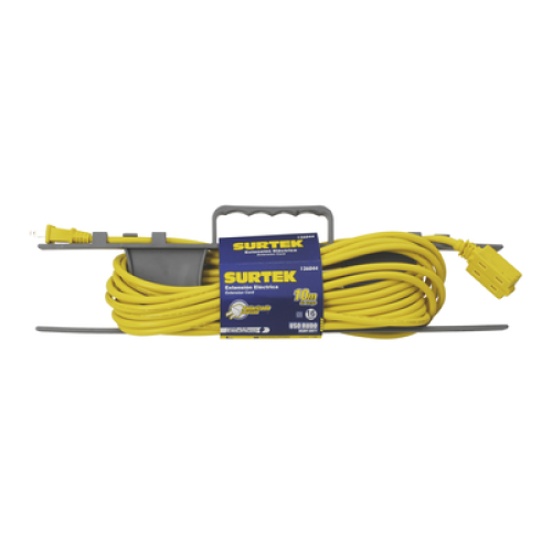 Extensión Eléctrica de Uso Rudo 6 metros / 127 V CA 10 A Máximo / Color Amarillo. Extensión Eléctrica de Uso Rudo 6 metros / 127 V CA 10 A Máximo / Color Amarillo.