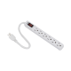 Multicontacto con cable 30 cm. 6 tomas 127 Vca línea, tierra, neutro 15 A max.