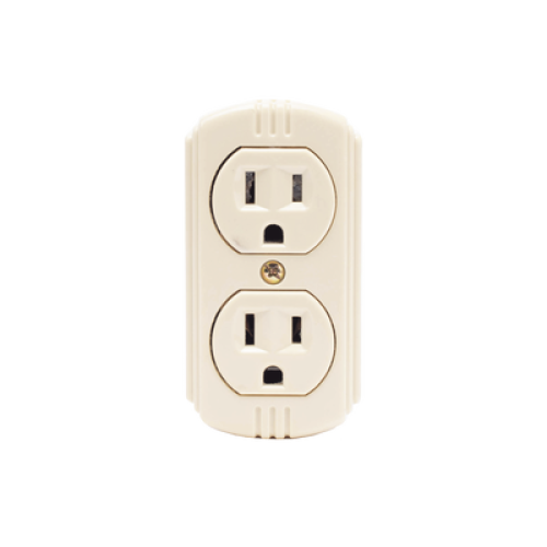 Contacto Dúplex 127 Vca, 15 A Max. Para Sobreponer (Sin perforar la superficie).