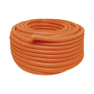 Manguera Poliducto Corrugado Flexible Naranja Reforzado de 1/2