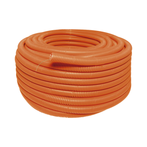 Manguera Poliducto Corrugado Flexible Naranja Reforzado de 3/4
