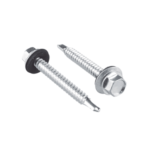 Tornillo - Pija cabeza hexagonal con rondana y punta de broca  #14 x 1-1/4