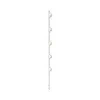 Poste con 5 Aisladores de PASO  para Cerca Electrificada. Tubo Galvanizado de 1.2m, cal. 18 de 1