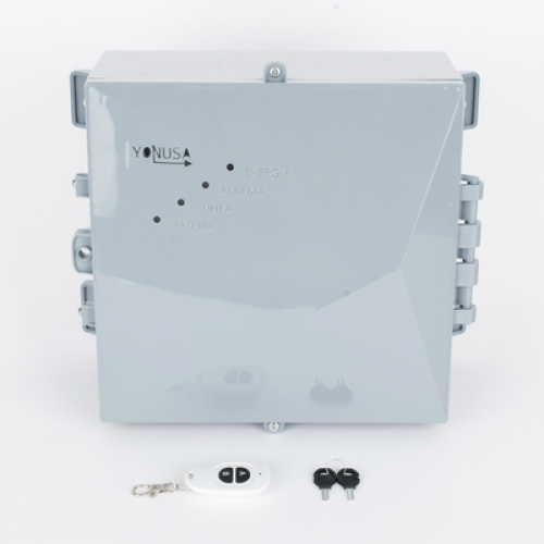 Energizador 12,000Volts-1Joule/ 2500Mts Lineales de Protección / Control Remoto Incluido / Cercas Electrificadas