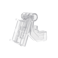 Gancho en T con Placa Trasera Adaptadora para Etiqueta de Tinta Electrónica / AccessPRO / Diametro 5-9 mm / Compatible con 2.13