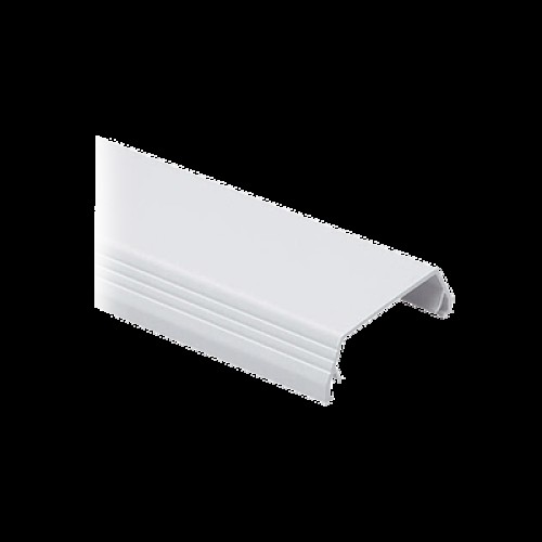 Cubierta (Tapa) tipo bisagra para canaleta T-45, de PVC rígido, 60.3 x 19.1 x 2438.4 mm, Color Blanco Mate Cubierta (Tapa) tipo bisagra para canaleta T-45, de PVC rígido, 60.3 x 19.1 x 2438.4 mm, Color Blanco Mate