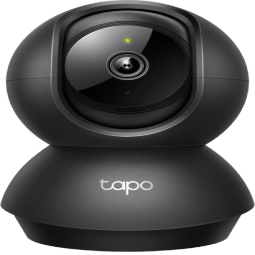 Cámara de Seguridad Interior Wi-Fi 360°, 1080p Full HD, Visión Nocturna 12 m, Detección IA Personas y Llanto de Bebé, Audio Bidireccional, Compatible Alexa y Google Home, Almacenamiento microSD 512 GB