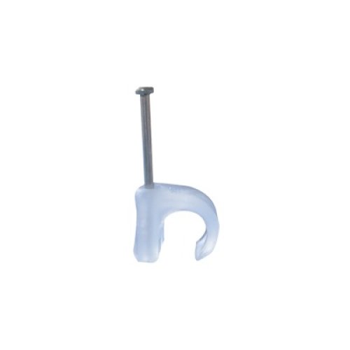 Grapa para cable redondo de 3mm color transparente (100pzs) (3101-00100) Grapa para cable redondo de 3mm color transparente (100pzs) (3101-00100)