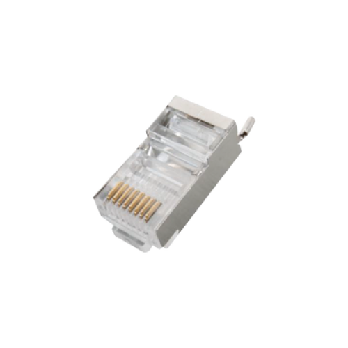 Conector RJ45 para Cable FTP/STP Categoría 5E - Blindado con Pin a Tierra