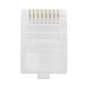 Bote con 100 Plugs Pass Through RJ45 Cat6 sin Blindaje, Chapado de Oro a 30 Micras para Durabilidad Extrema Bote con 100 Plugs Pass Through RJ45 Cat6 sin Blindaje, Chapado de Oro a 30 Micras para Durabilidad Extrema