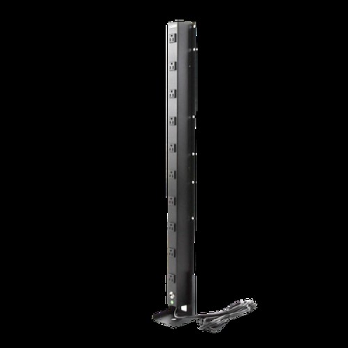 PDU Vertical de 10 Contactos (NEMA 5-15R). Volt. Ent./Sal.: 120Vca/15A compatible con Racks EIRL y EIQR. 