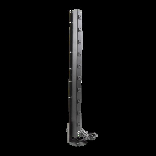 PDU Vertical de 10 Contactos (NEMA 5-15R). Volt. Ent./Sal.: 120Vca/15A compatible con Racks EIRL y EIQR. 