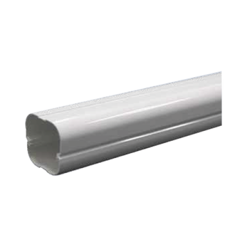 Kit de Canaletas Para la Organización de Tuberías y Cables Eléctricos en Instalaciones de Aire Acondicionado, Uso en Interiores y Exteriores, PVC Rígido, Ideal Para Minisplit, Contenido de Kit (11 Piezas), (3000-00000)