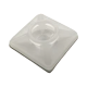  Base Autoadherible para Cinchos Práctica y Eficiente para la Organización y Fijación de Cables, Fabricada en Nylon Resistente y de Color Natural con una Medida de 19x19 mm, Paquete con 100 Piezas (4210-00001)