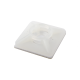 Base Autoadherible para Cinchos Práctica y Eficiente para la Organización y Fijación de Cables, Fabricada en Nylon Resistente y de Color Natural con una Medida de 19x19 mm, Paquete con 100 Piezas (4210-00001)