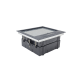 Caja de Piso para Cuatro Módulos Universales (Socket M4), para Alimentación Eléctrica y Redes de Datos (11000-43401) No Incluye Faceplates