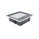Caja de Piso para Cuatro Módulos Universales (Socket M4), para Alimentación Eléctrica y Redes de Datos (11000-43401) No Incluye Faceplates