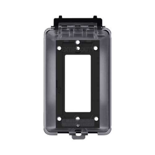 Caja Protectora de Contactos para Exterior / Policarbonato de Alto Impacto / Protección NEMA 3R / 127V 15A 60Hz / Tapa Transparente Base Negra / Resistente a Intemperie UV Caja Protectora de Contactos para Exterior / Policarbonato de Alto Impacto / Protección NEMA 3R / 127V 15A 60Hz / Tapa Transparente Base Negra / Resistente a Intemperie UV