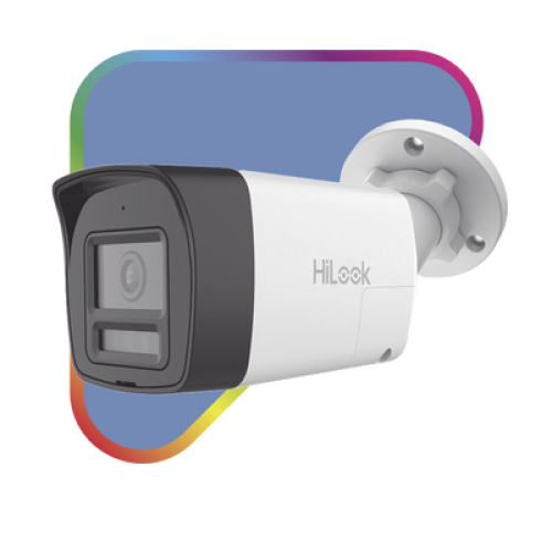 [Audio Bidireccional + Dual Light + ColorVu] Bala TURBOHD 2 Megapixel (1080p) / Lente 2.8 mm / 30 mts IR EXIR + 20 mts Luz Blanca / Micrófono y Bocina Integrado / Exterior IP67 / Metal / dWDR