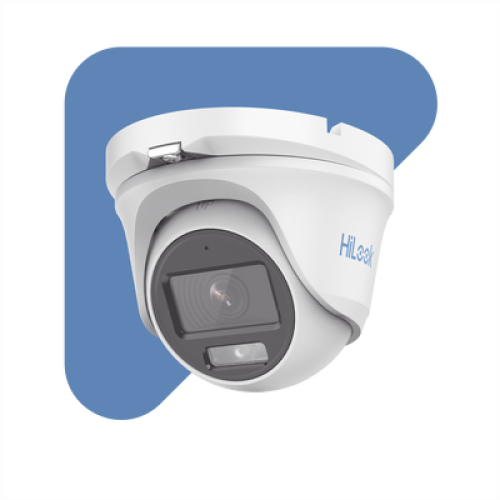 [ColorVu] Turret TURBOHD 1080p / Imagen a color 24/7 / Lente 2.8 mm / Micrófono Integrado / Luz Blanca 20 mts / IP66 / Metálica